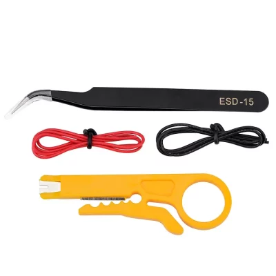 JCD Soldering iron kit adjustable temperature 220V 80W LCD solder welding tools Ceramic heater soldering tips Desoldering Pump (5)