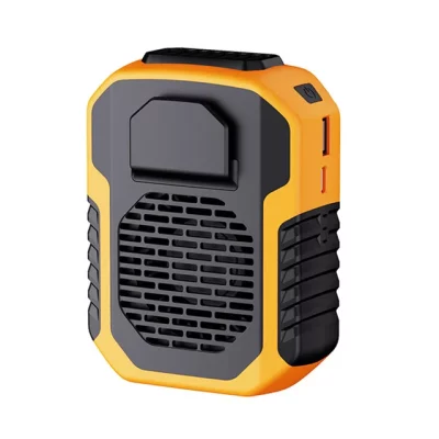 Portable Cooling Fan with Clip and Lanyard – USB Rechargeable 6000mAh Battery – 3-Speed Wearable Design