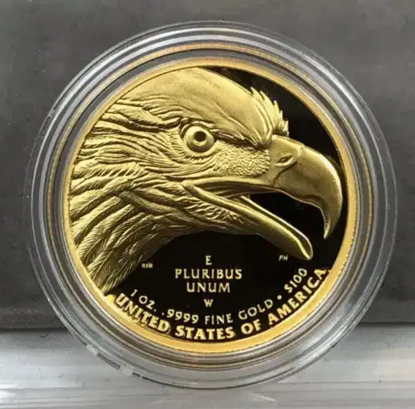 2021-W $100 1oz 9999 Fine Gold ~ High Relief American Liberty w/Box & COA (OGP)