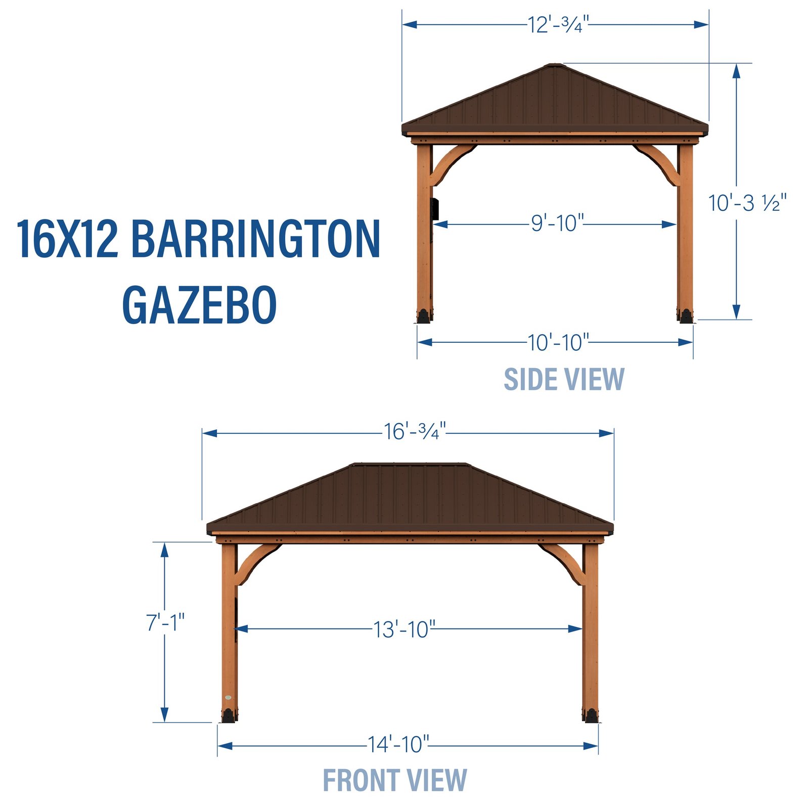 16X12 BARRINGTON GAZEBO
