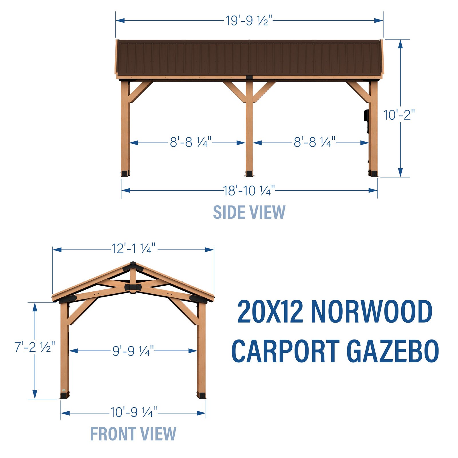 20X12 NORWOOD CARPORT/GAZEBO