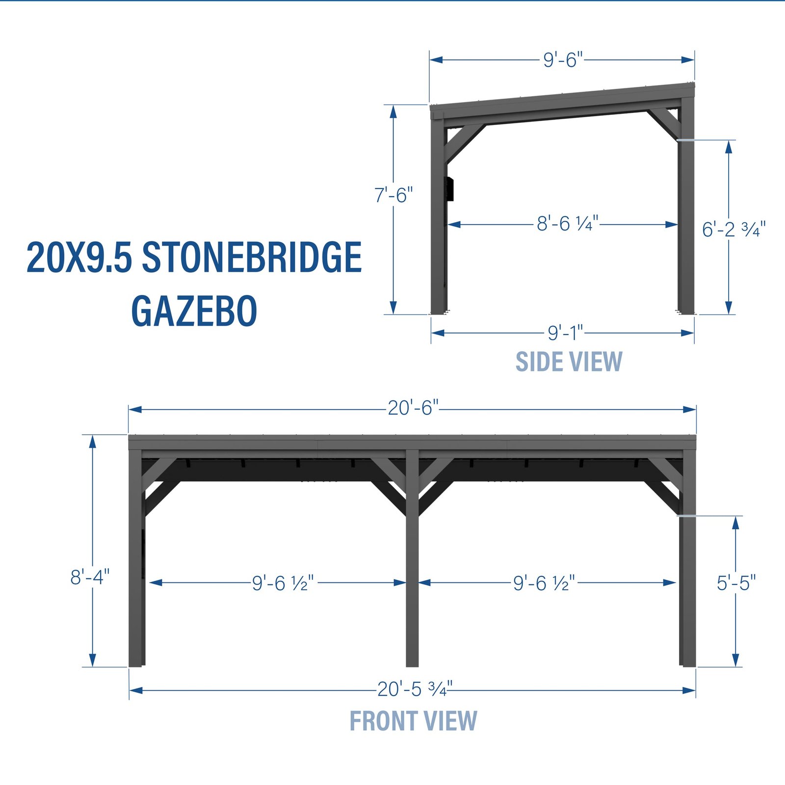20X9.5 STONEBRIDGE GAZEBO