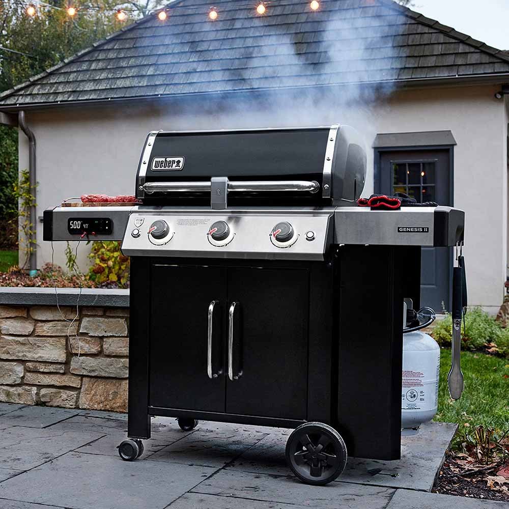 Weber Grills Genesis II EX-315 Smart Propane Gas Grill - Black
