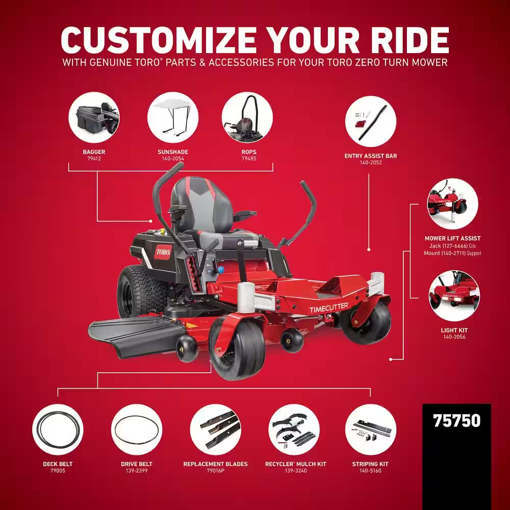 50 In. 23 HP Timecutter Ironforged Deck Kawasaki V-Twin Gas Dual Hydrostatic Zero Turn Riding Mower