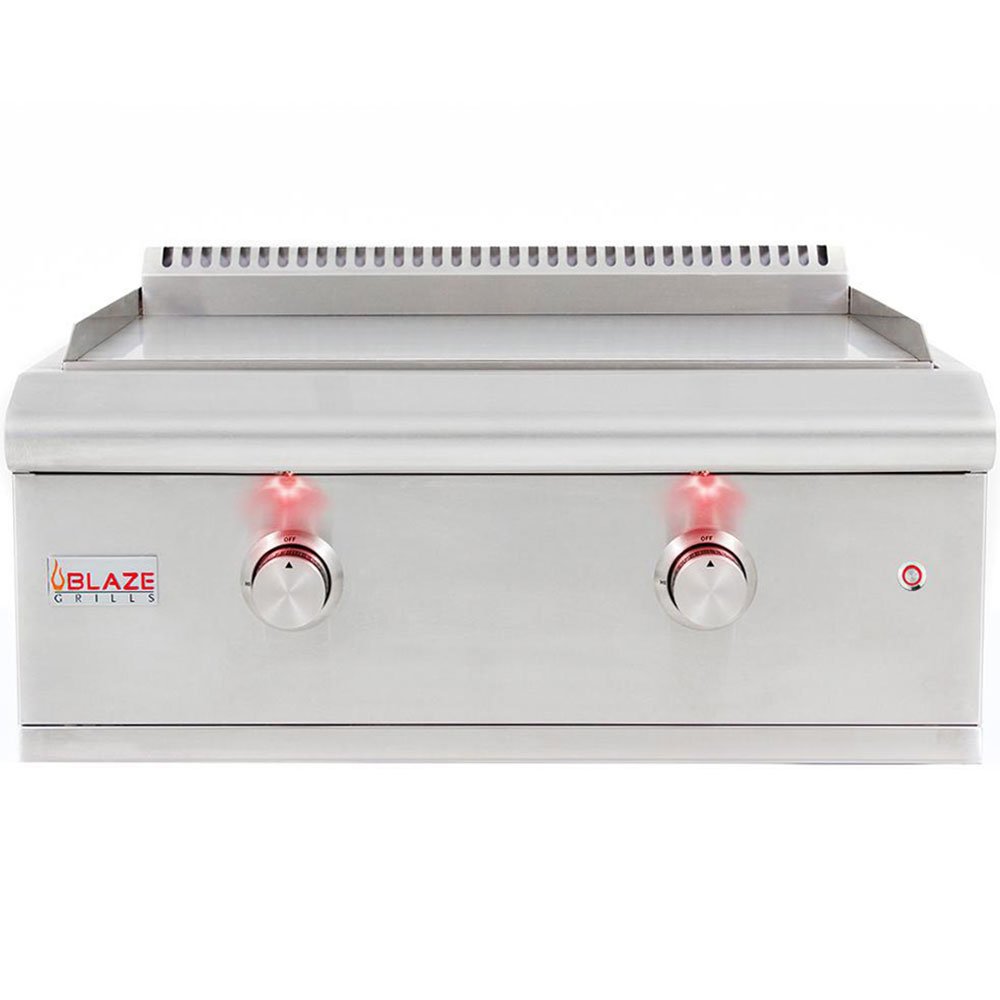 Blaze Grills LTE 30-Inch Built-In Propane Gas Commercial Style Flat Top Griddle with Lights