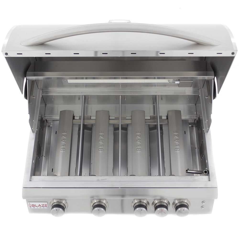 Blaze Grills LTE 32-Inch 4-Burner Built-In Propane Gas Grill with Rear Infrared Burner & Grill Lights