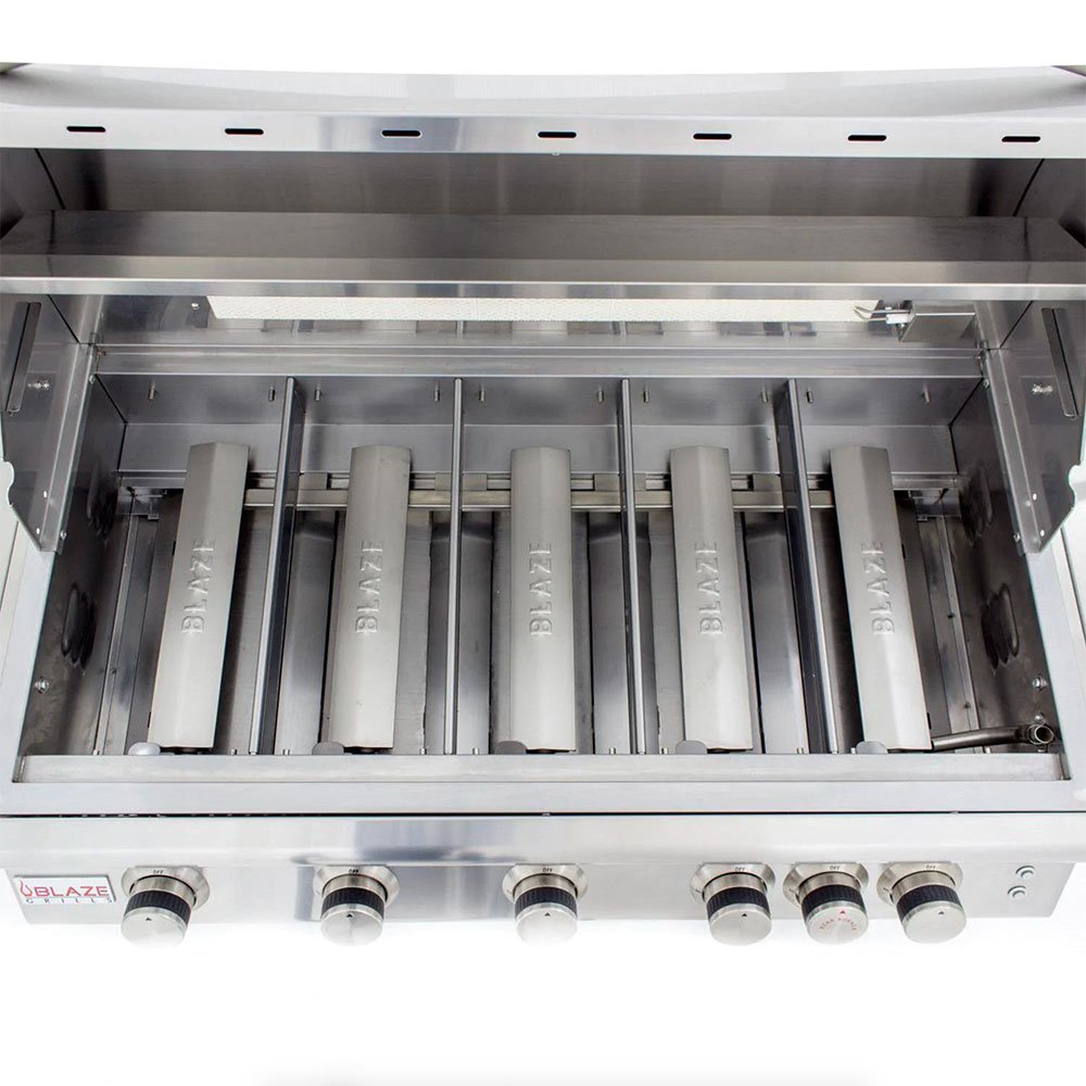 Blaze Grills LTE 40-Inch 5-Burner Built-In Propane Gas Grill with Rear Infrared Burner & Grill Lights