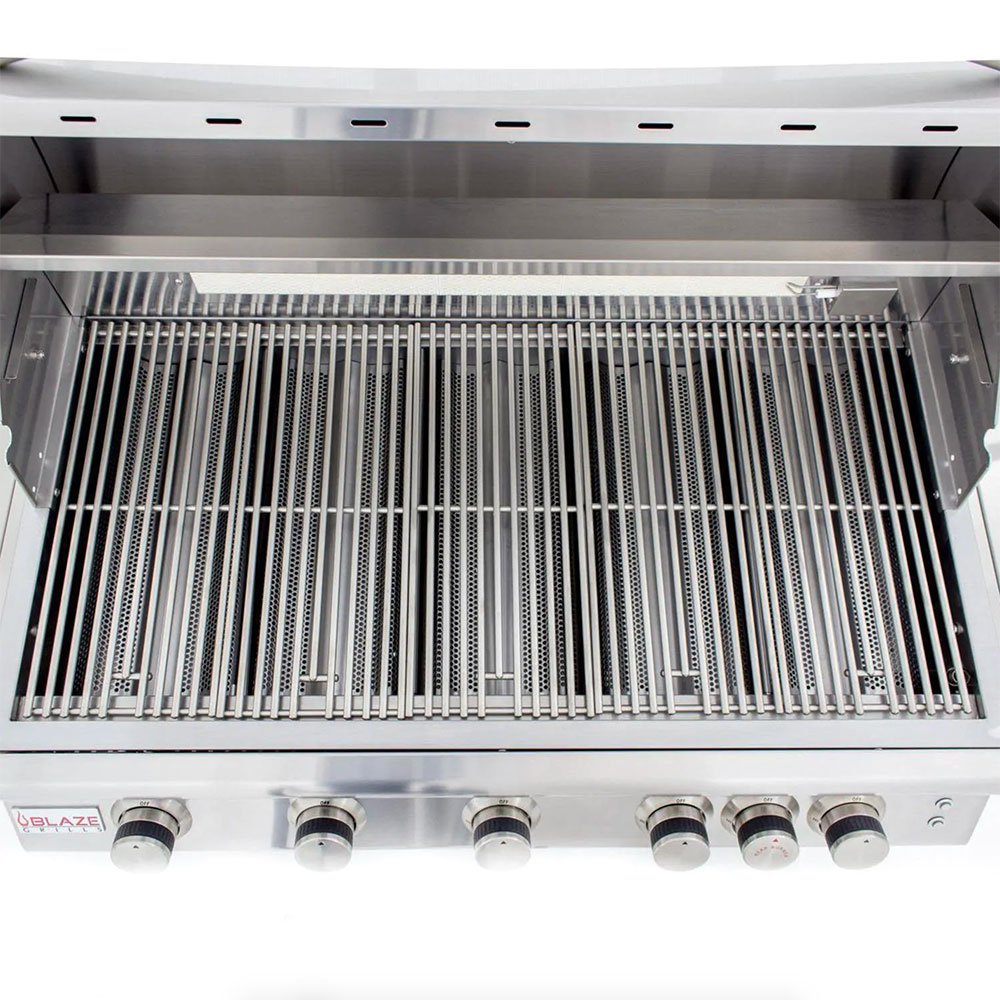 Blaze Grills LTE 40-Inch 5-Burner Built-In Propane Gas Grill with Rear Infrared Burner & Grill Lights