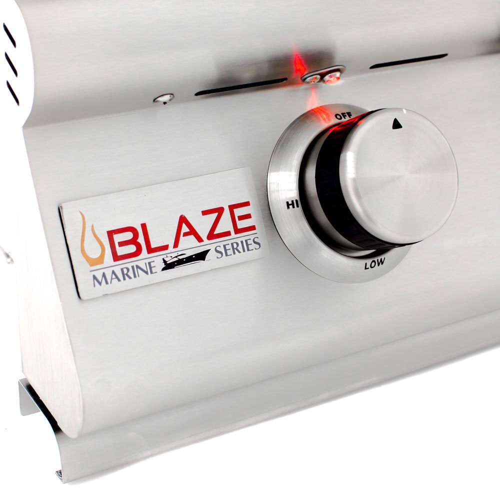 Blaze Grills LTE Marine Grade 32-Inch 4-Burner Built-In Natural Gas Grill with Rear Infrared Burner & Grill Lights