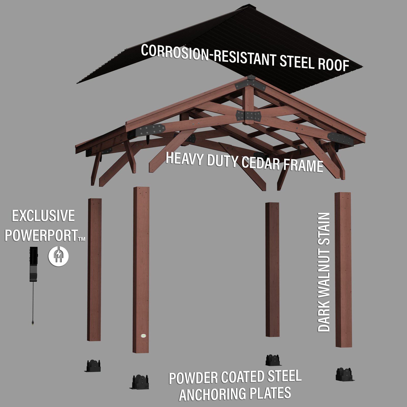 12X10 BRINDLEWOOD GAZEBO