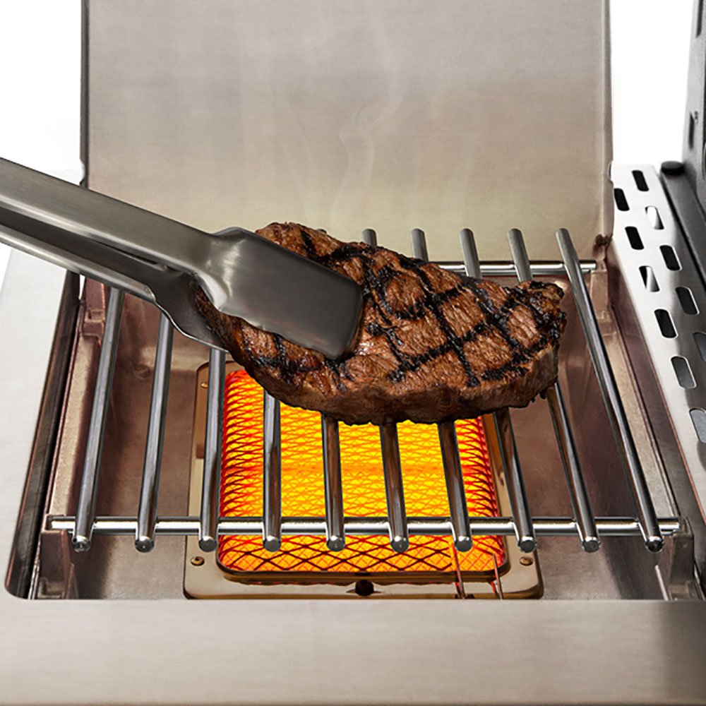 Broil King Regal S490 Pro IR 4-Burner Freestanding Propane Gas Grill with Rear Burner and Infrared Side Burner