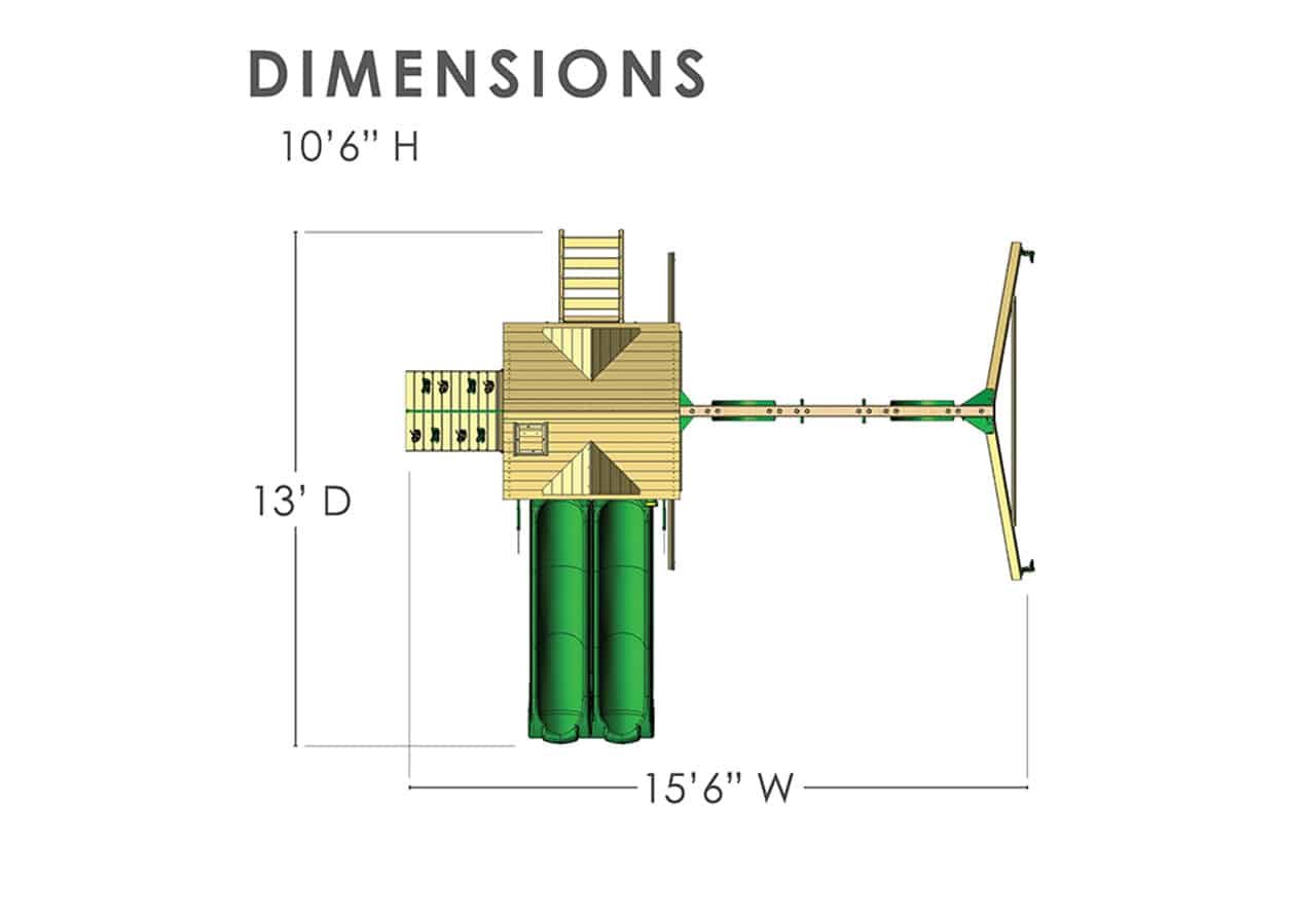 Double Down ll Swing Set