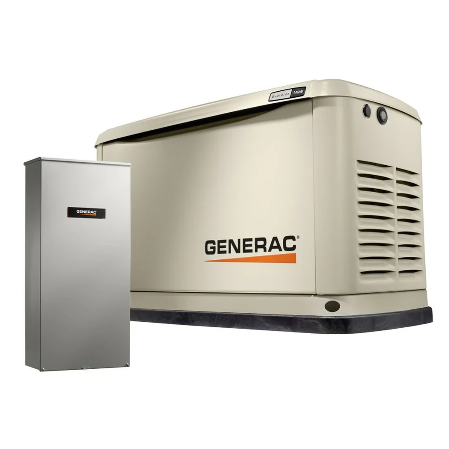 Generac 7043 22kW Air Cooled Guardian Series Home Standby Generator with 200-Amp Transfer Switch