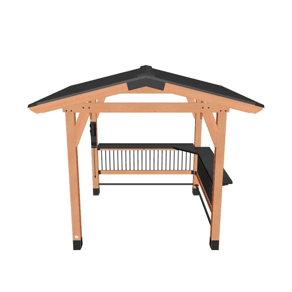 Granada Girll Gazebo With outdoor Bar