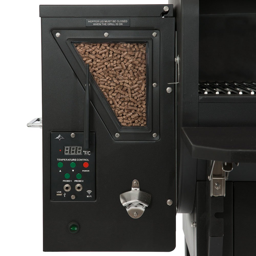 Green Mountain Grills Wi-Fi Controlled Stainless Steel Ledge Prime Plus Freestanding Pellet Grill