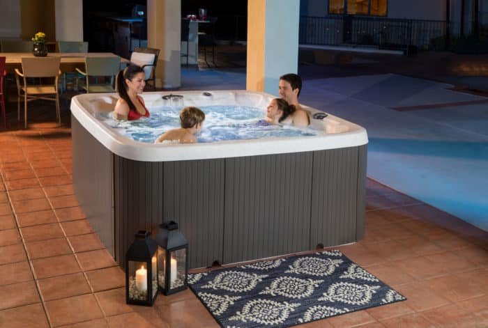 Special Edition Sea Salt / Gray Lifesmart LS700DX 7-Person 90-Jet 220-Volt Spa