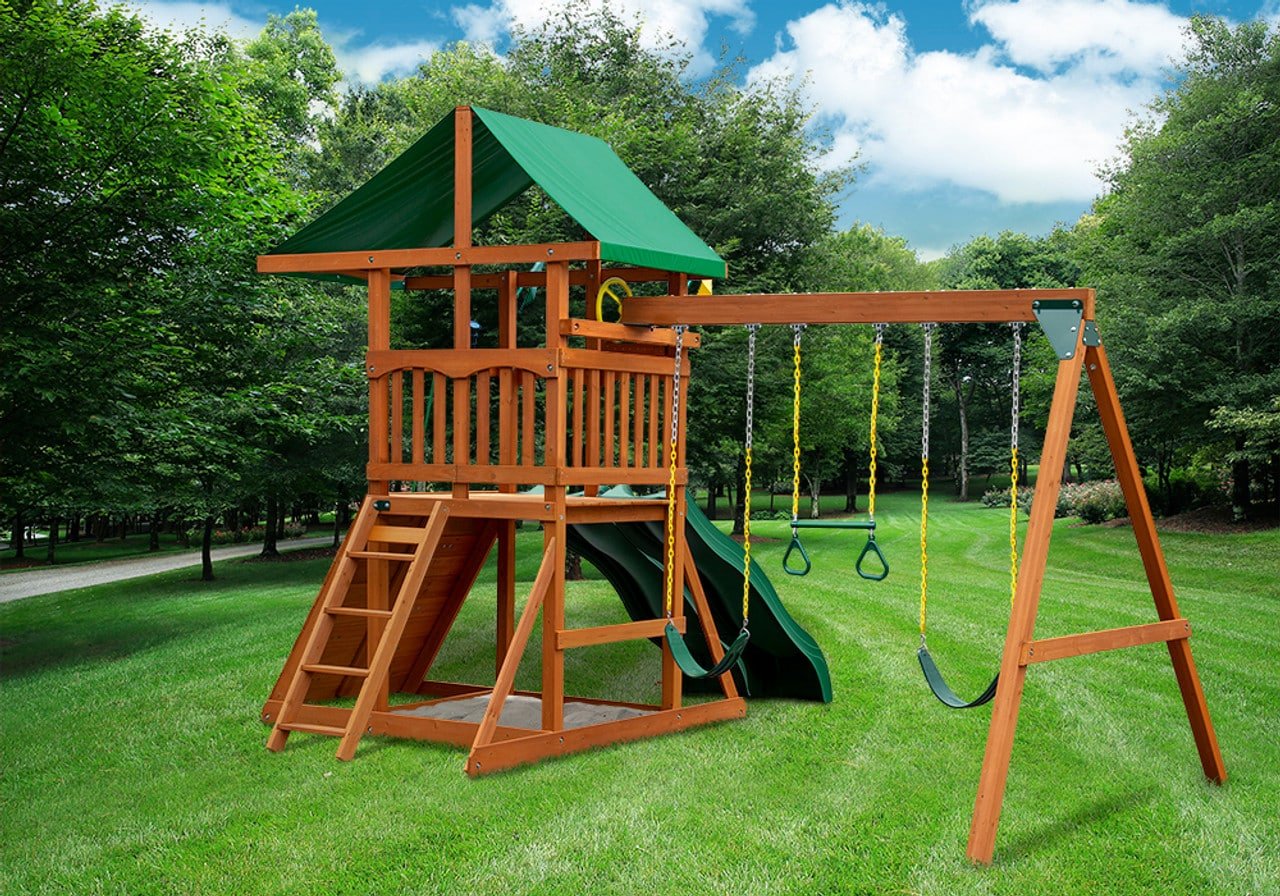Outing w/ Dual Slides Swing Set