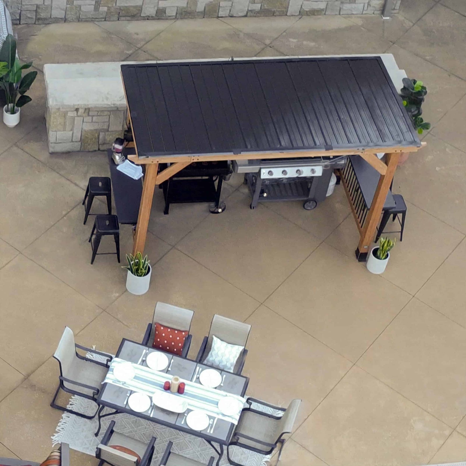 Backyard Discovery Saxony Xl Grill Gazebo 12.5 ft. x 6.5 ft.