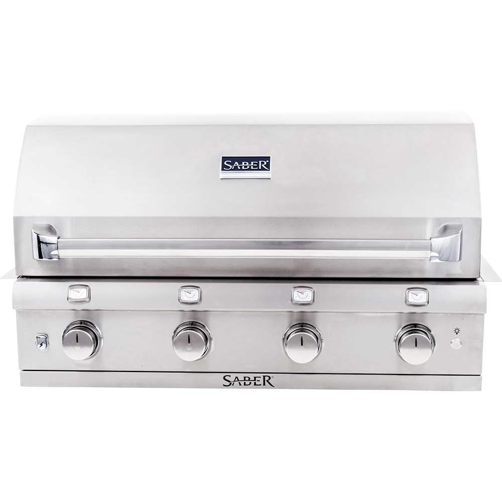 Saber Grills Stainless 670 40-Inch 4-Burner Built-In Infrared Natural Gas Grill