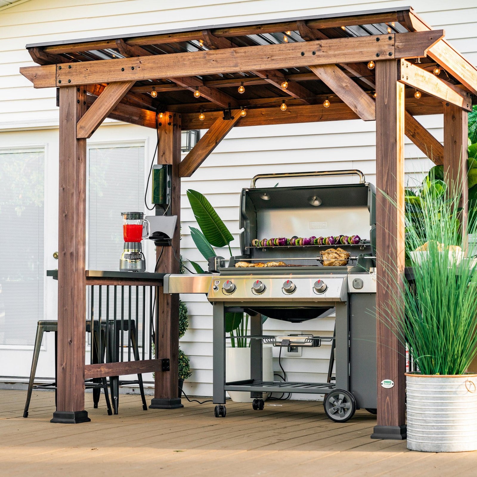 Backyard Discovery SAXONY GRILL GAZEBO 8.5 ft. x 5.5 ft.