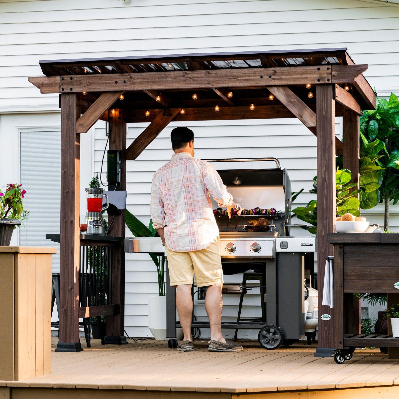 Backyard Discovery SAXONY GRILL GAZEBO 8.5 ft. x 5.5 ft.