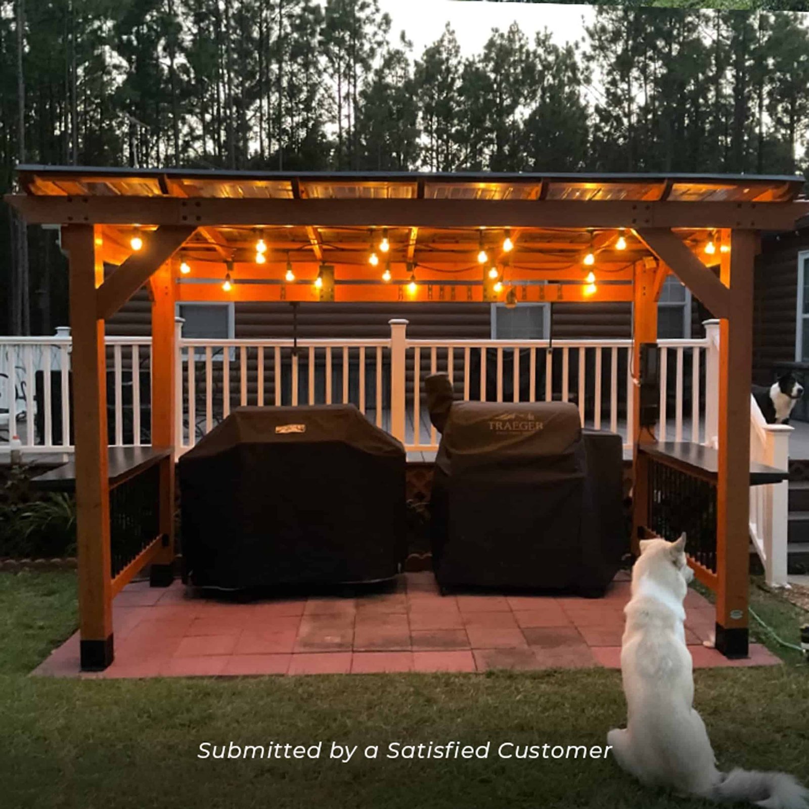 Backyard Discovery Saxony Xl Grill Gazebo 12.5 ft. x 6.5 ft.