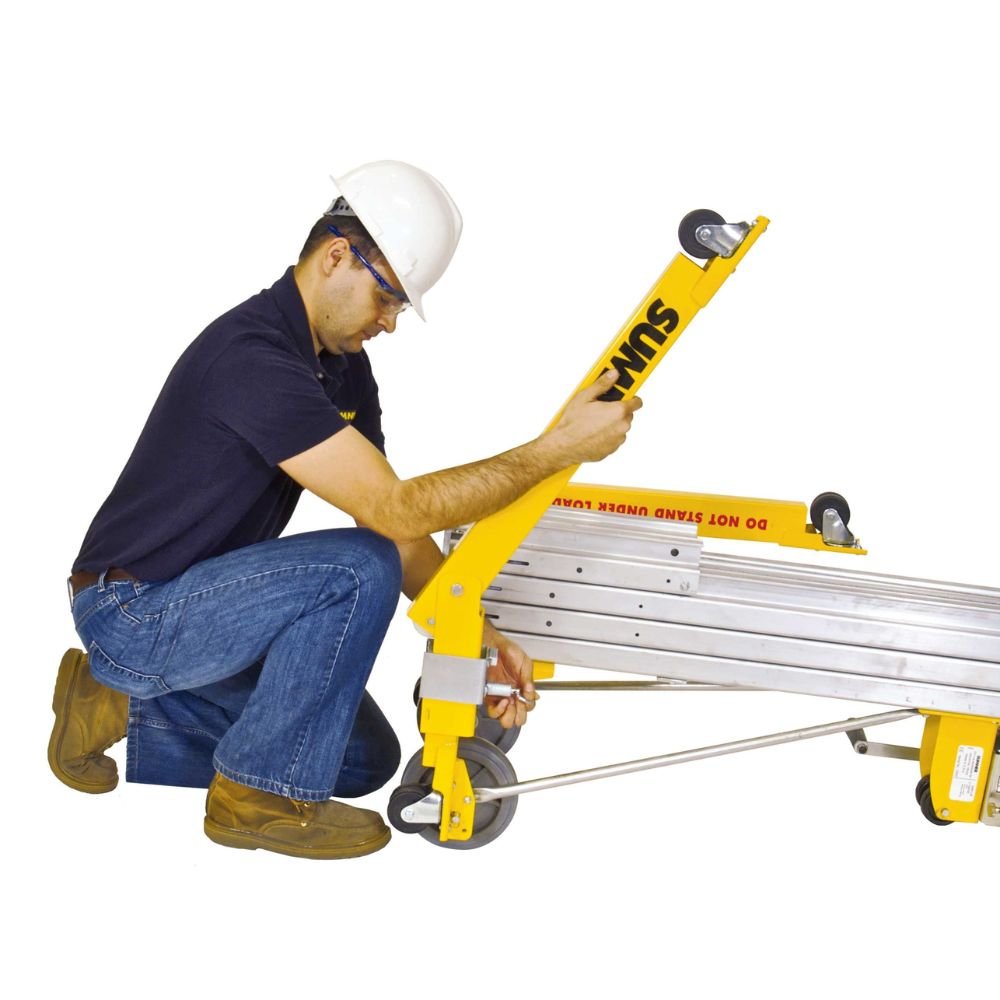 Sumner 784752 2412 12' Galvanized Series 2400 Contractor Lift, 400 lbs