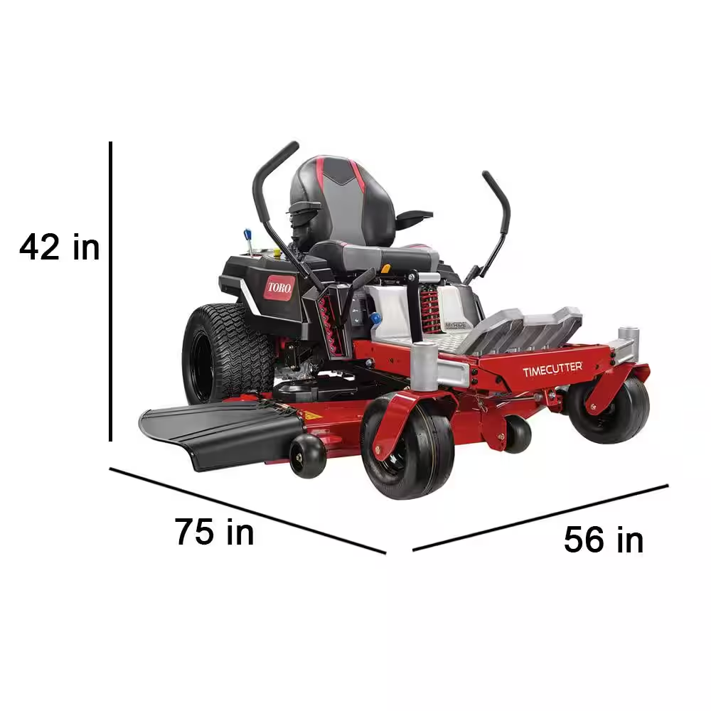 50 In. 23 HP Timecutter Ironforged Deck Kawasaki V-Twin Gas Dual Hydrostatic Zero Turn Riding Mower