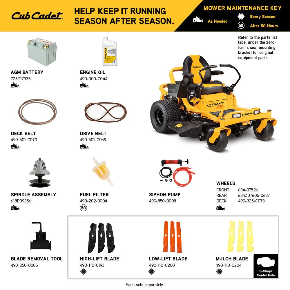 Cub Cadet Ultima ZT2 54 | Zero Turn Riding Mower | 54 in. | 23 HP | 726cc Kawasaki FR691V Twin-Cylinder OHV Engine | Dual Hydrostatic Transmission
