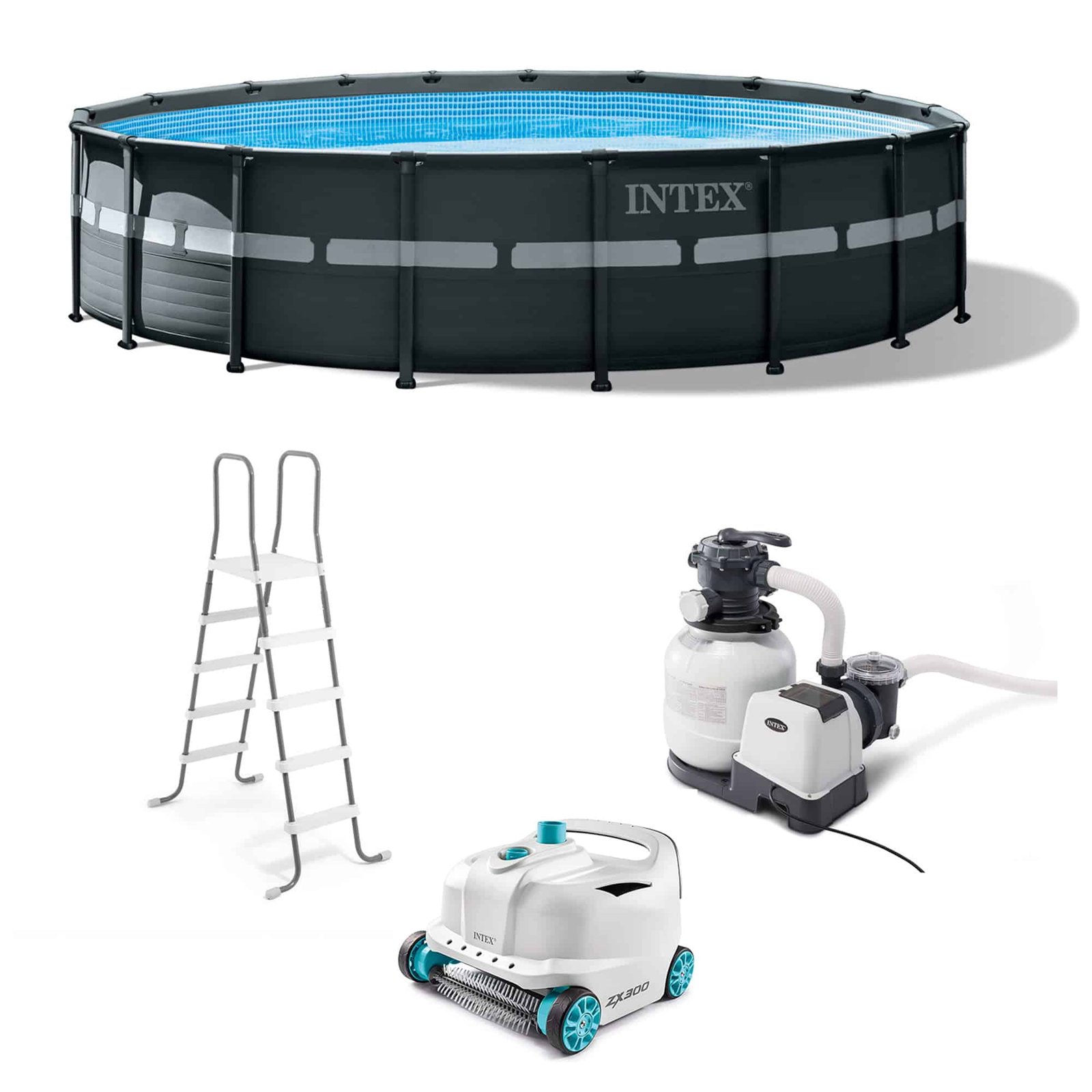 Intex Ultra XTR 18′ x 52″ Above Ground Pool Set with Pump & Robot Vacuum | Slaktra