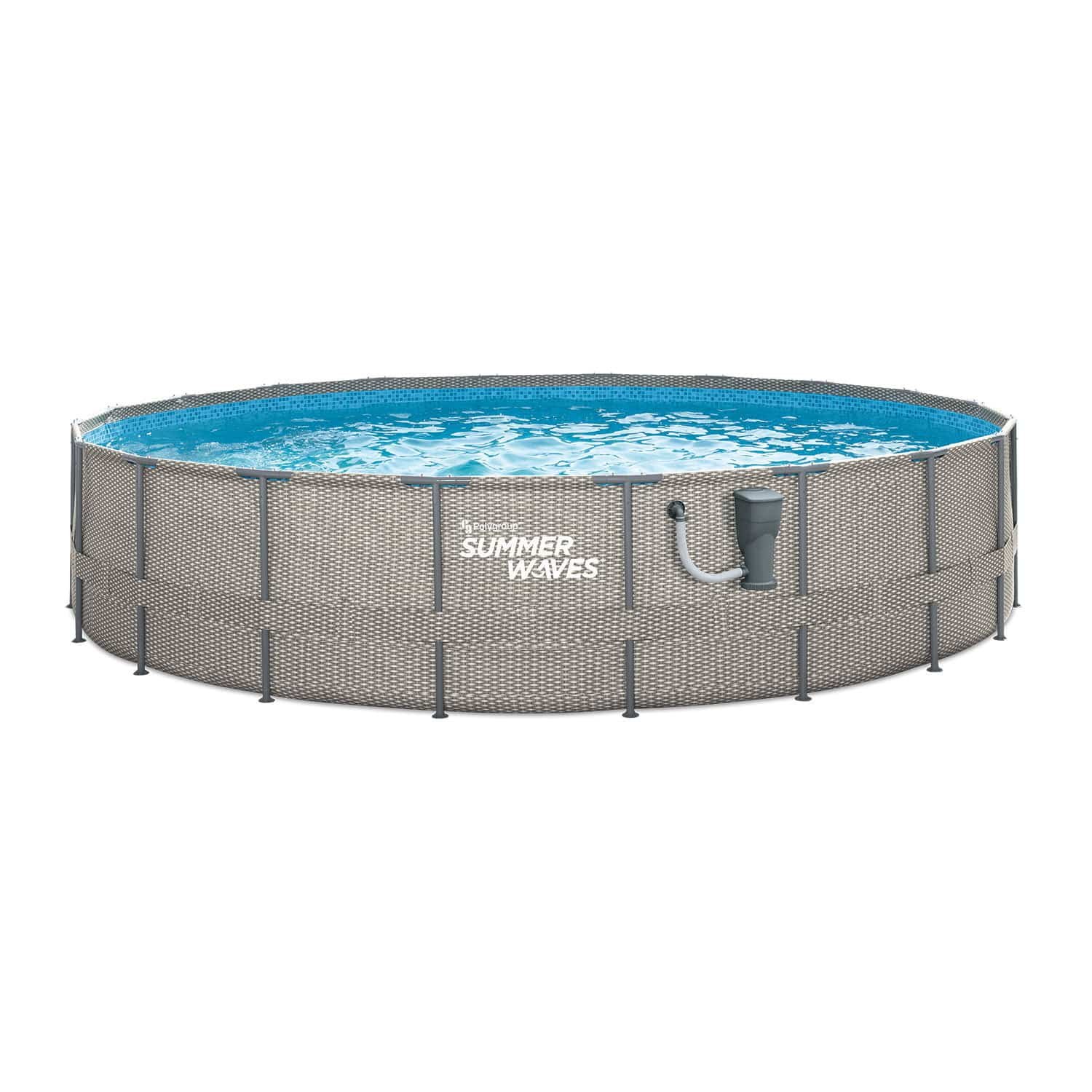 Summer Waves Active 20 Ft x 48 In Above Ground Frame Swimming Pool Set with Pump | Slaktra